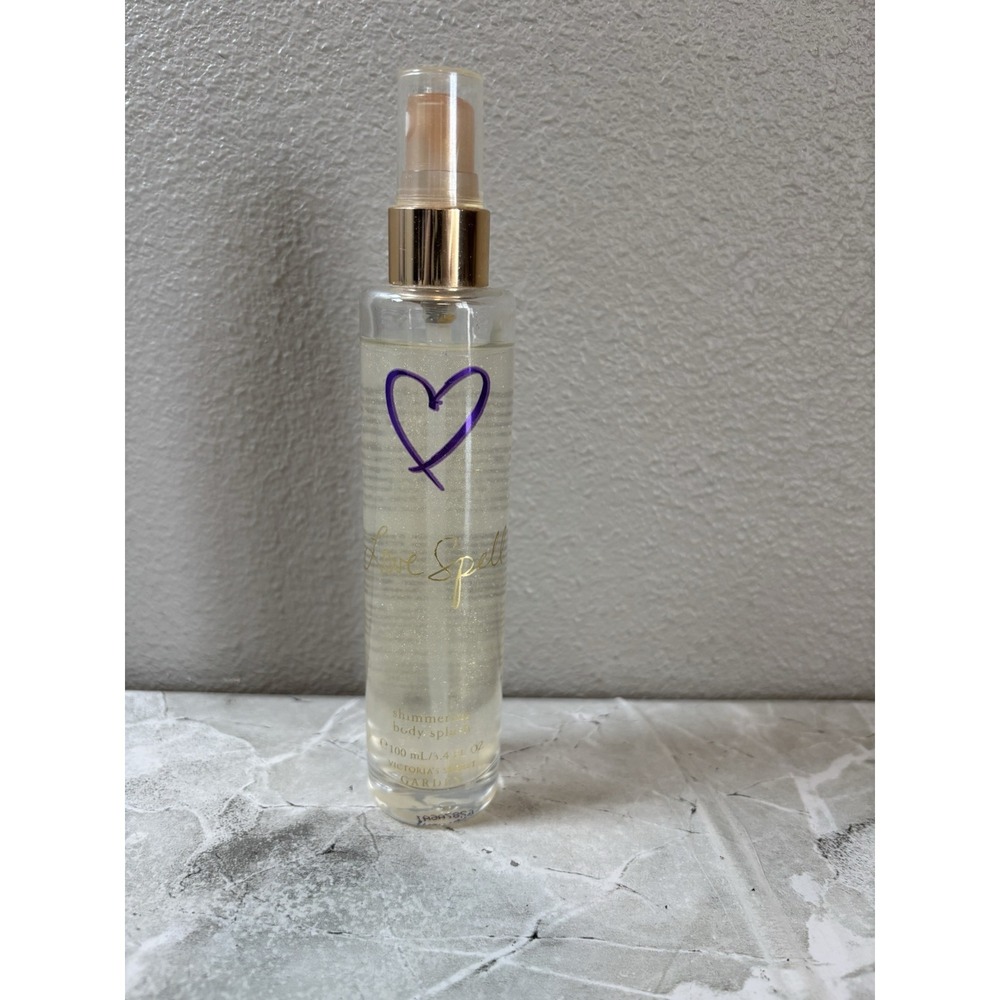 NEW Victoria Secret LOVE SPELL ORIGINAL SHIMMERING BODY SPLASH 3.4 OZ 95% Full